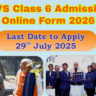 NVS Class 6 Admission 2026
