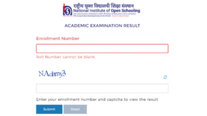 NIOS Class 10 Results 2025 Declared