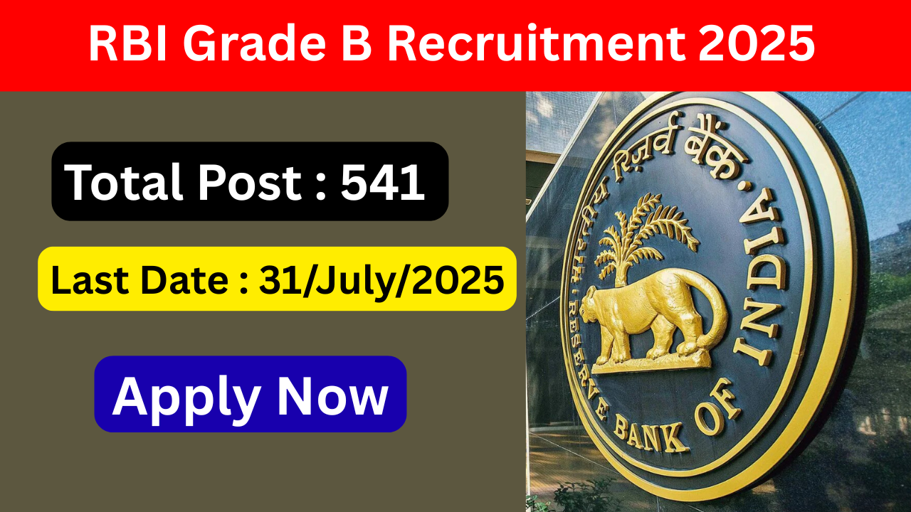 RBI Grade B Recruitment 2025